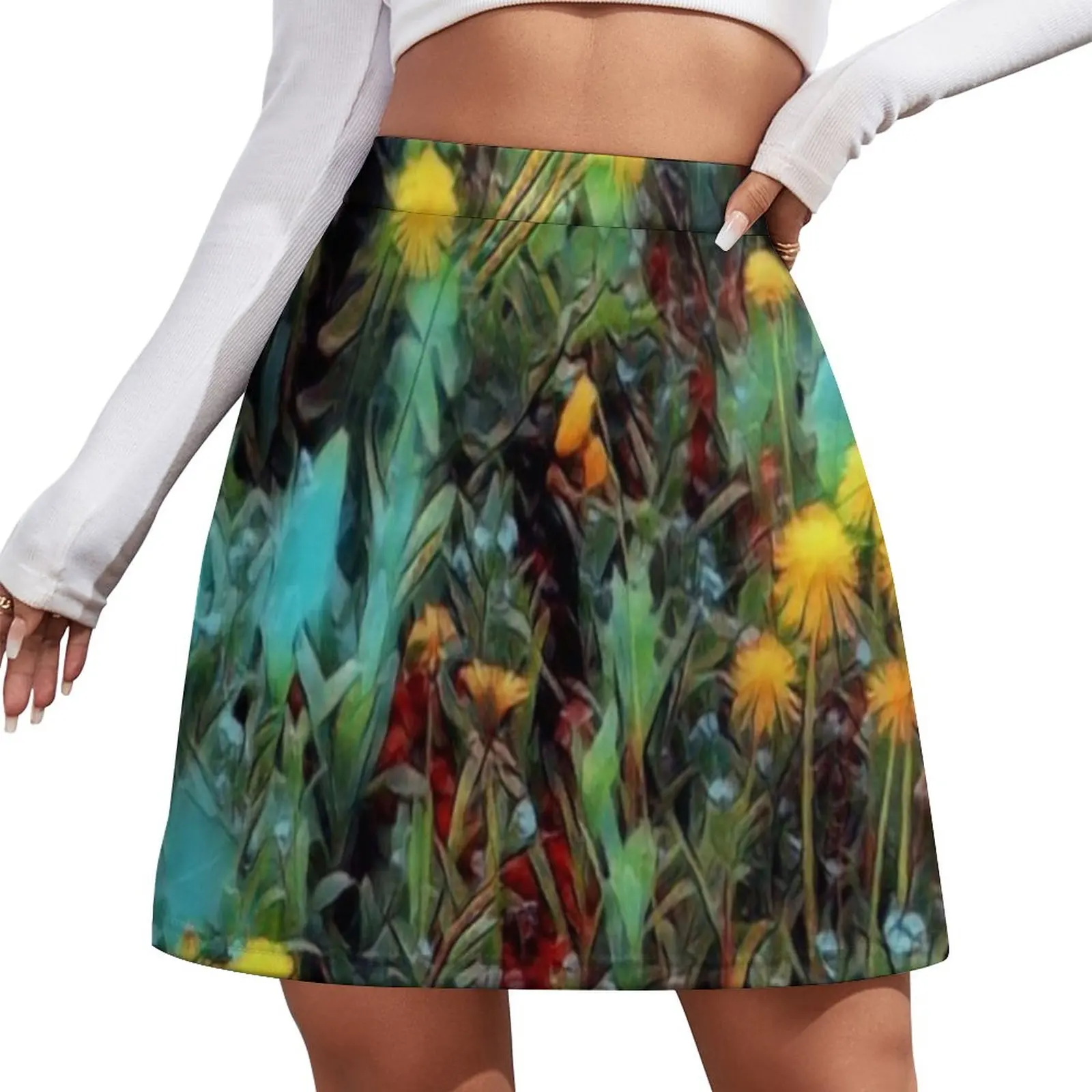 

Wild the world of flowers Mini Skirt korean style clothes women 2023 Female dress