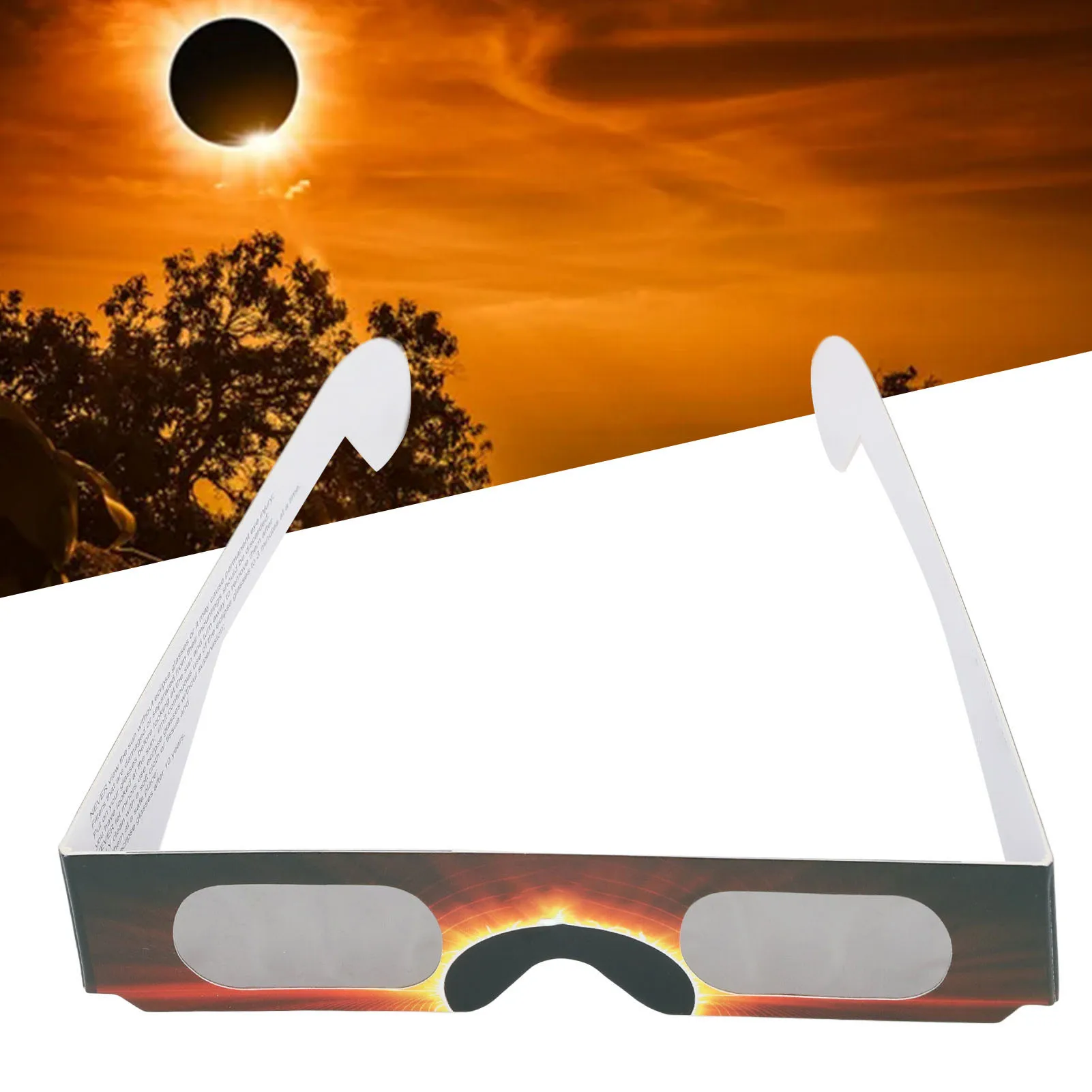 ZK30 10Pcs Solar Eclipse Observation Glasses Eye Protection Sun Viewing Glasses for Kids Adults B occhiali da lavoro