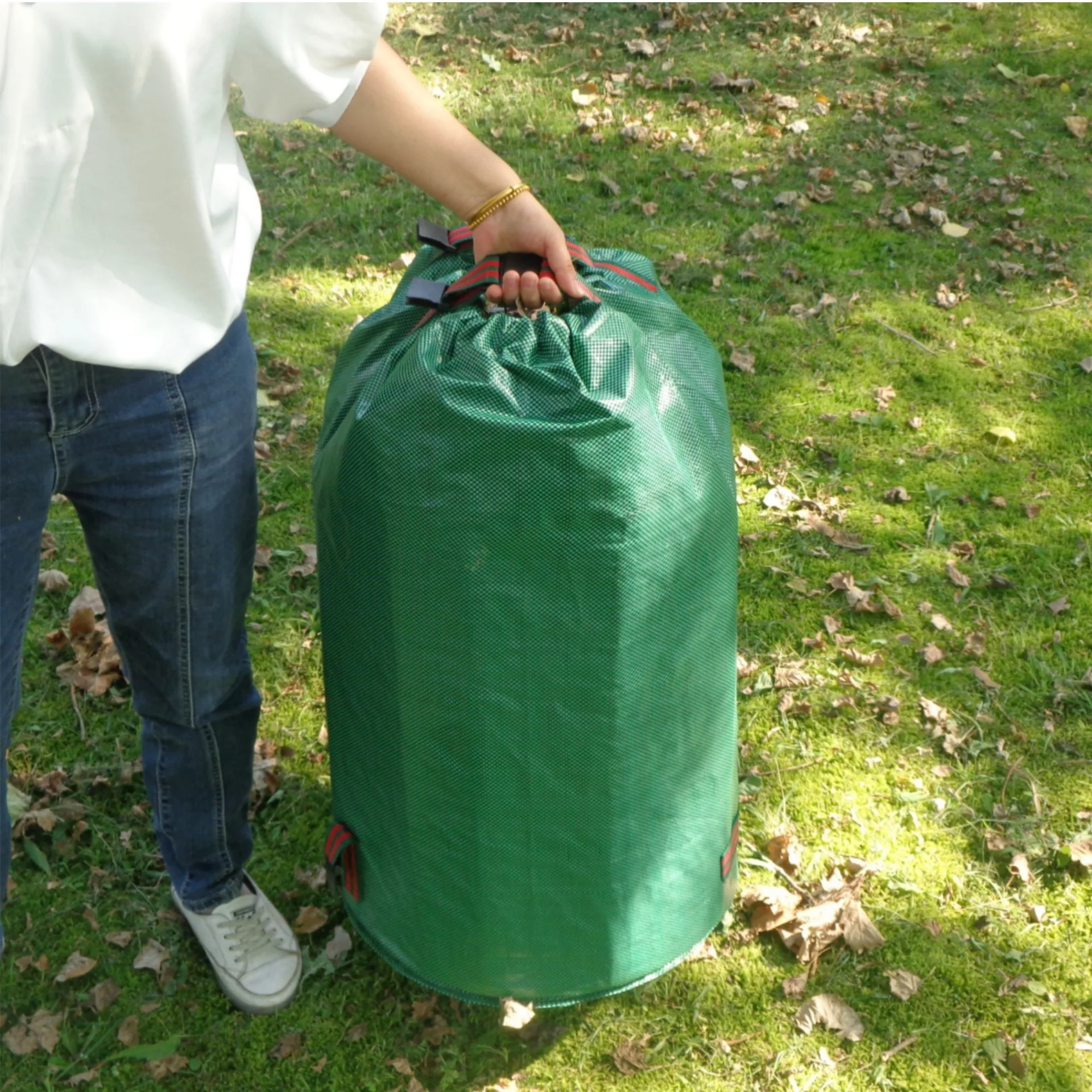 

Практичная сумка для инструментов большой емкости 120-300 л, сменная сумка для рук/плеч сзади, сумка для опавших листьев, рюкзак с опавших листьев, сумка без крышки