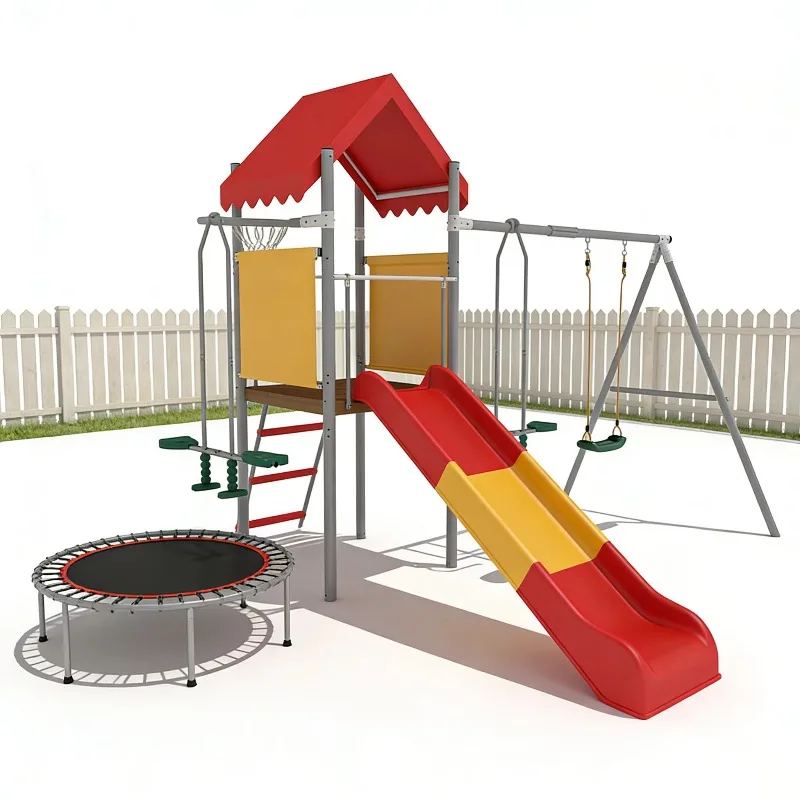 Factory for Kids Outdoor New Design Amusement Park Equipment Plastic Slide Playhouse Children Outdoor Playground Toy for Park