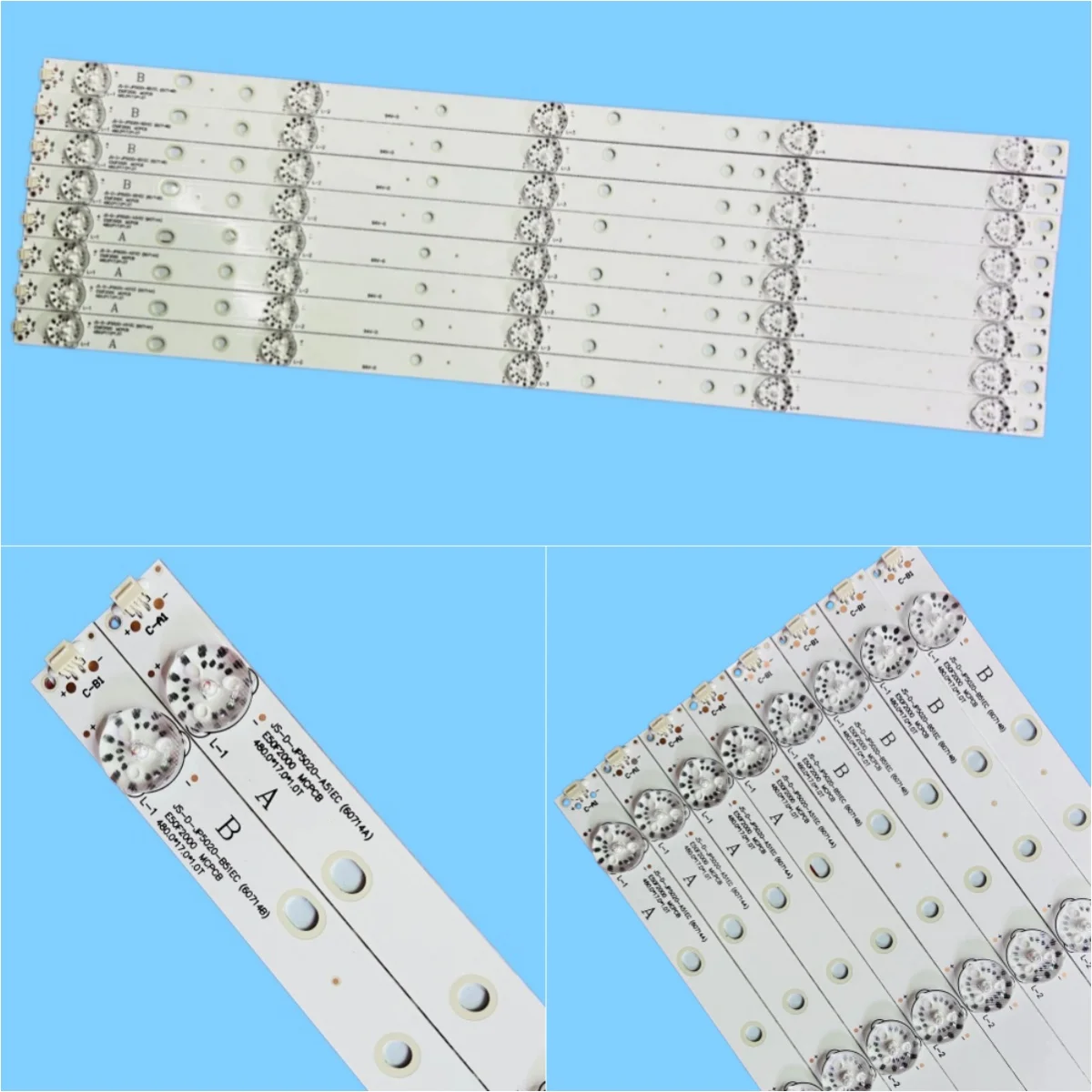 LED  strip For TV LD-50SF6015BT MS-L0967-L V2 V3 MS-L0967-R JS-D-JP5020-B51EC (60714B) JS-D-JP5020-A51EC(60714A) V500DJ6-QE1 E50
