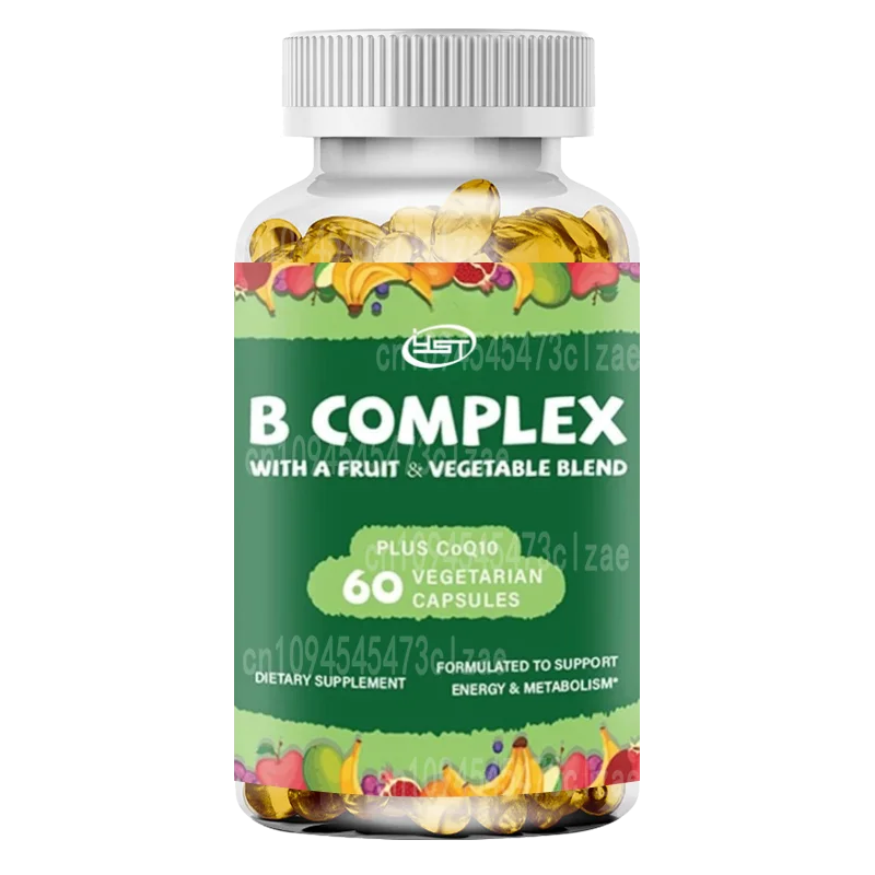 El complejo de vitamina B contiene metilo B12, folla metil, vitamina B6, biotina y acenzima Q10