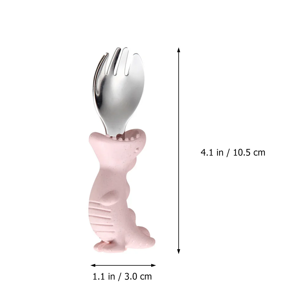 Fourchette et cuillère pour bébé, 2 pièces, ustensiles de formation pour enfants, accessoires de cuisine pour nouveau-né