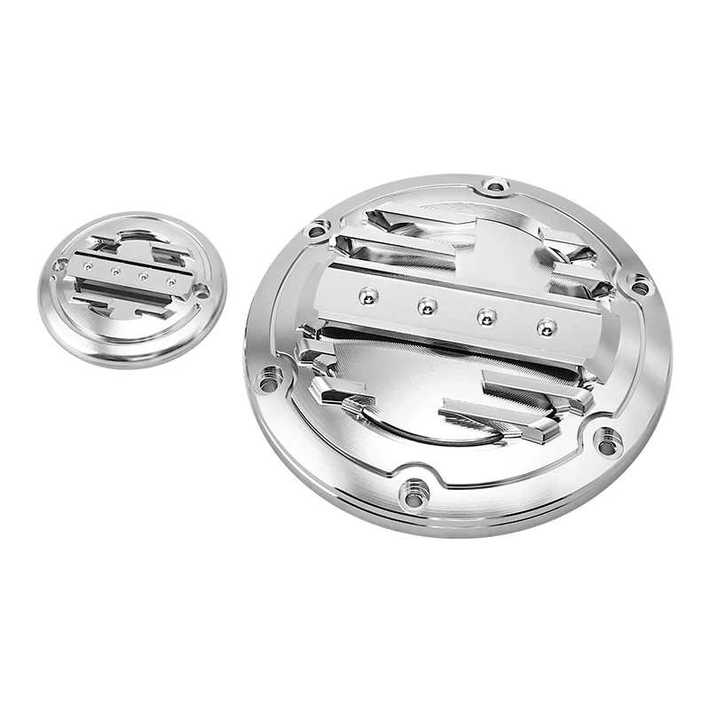 New Style Motorcycle Derby Timer Clutch Timing Covers Master Cylinder Inspection Cover For Harley Sportster XL 883 1200 72 48