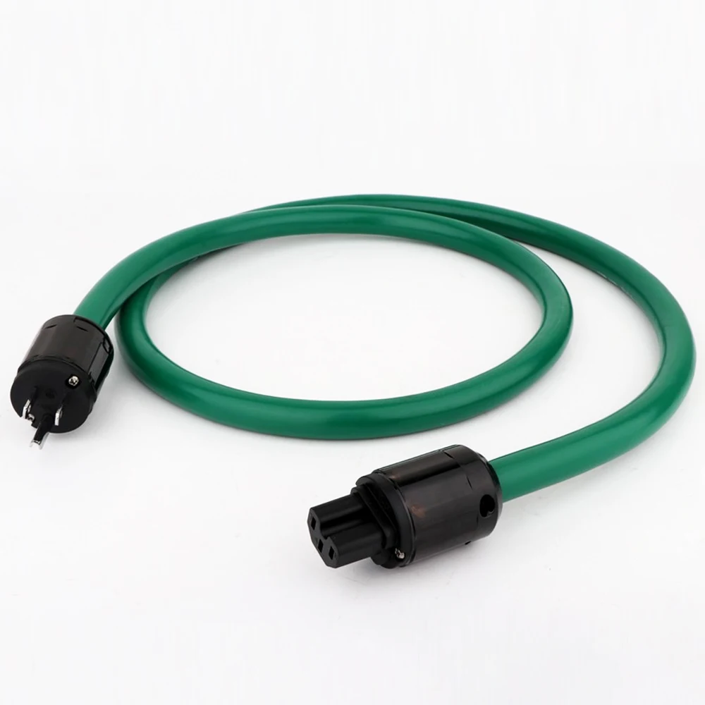 Preffair D502 Netzkabel mit EU-Stecker, AC-Kabel, Mischung aus Kupfer und Silber, Stromleitung, HiFi-Stromkabel – Detail 1