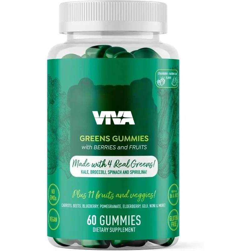 

Чистая веганская суперзеленая мармеладная добавка - 60 таблеток - питательные богатые мармеладные витамины - поддерживает общее здоровье