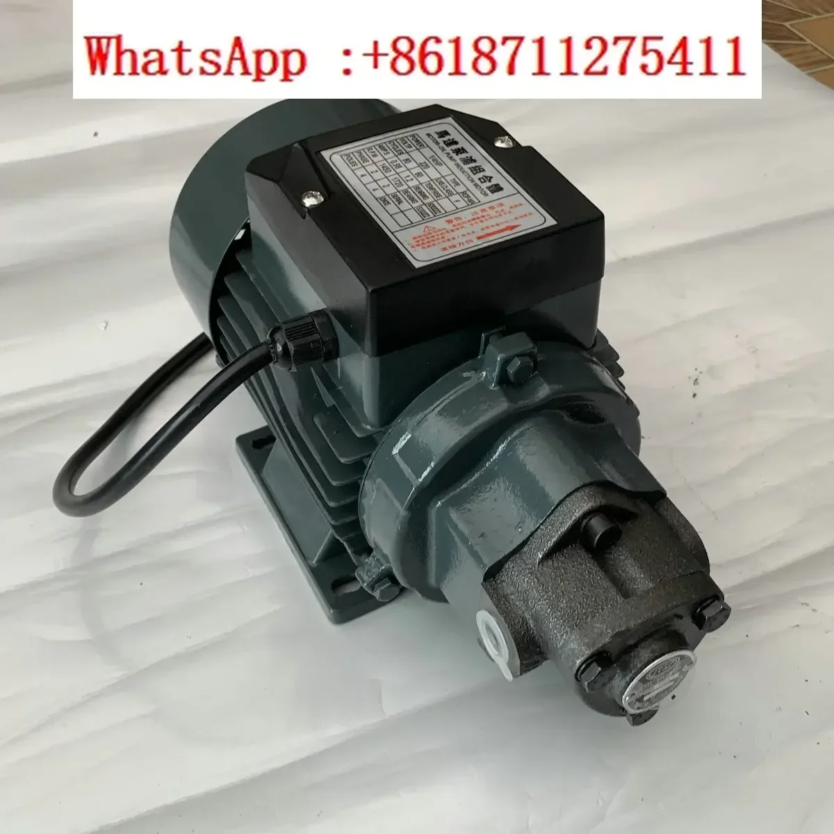 Lubricating oil pump 220V silent self-priming oil pump single-phase motor driven gear pump TOP-12A+1/4HP