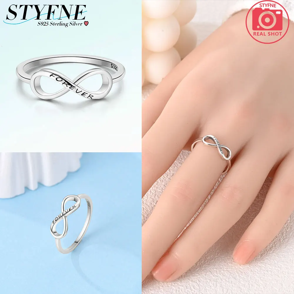 Bague double bande polie en argent regardé 925 avec perle pour femme, bijoux fantaisie, cadeau indépendant, original