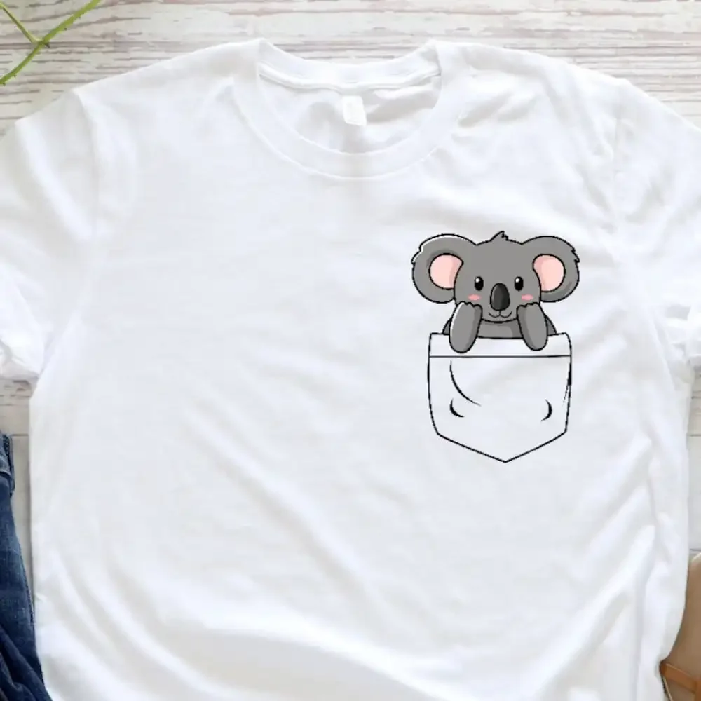 

Pocket Koala T Shirt Animal Lover Birthday Cute S For Her
