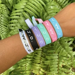 WWJD Bracelet Paired with Friendship Woven Rope Letter Protection Inspirational Religious Christian Bracelet for Teenager Girls