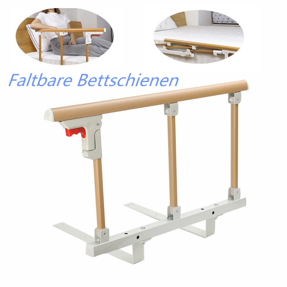Bettgitter-Gehäuse, klappbare Bettgitter, Sicherheitsbarriere für Erwachsene, Sicherheitsgeländer für Krankenhaus, Behinderte, Kinder – Detail 9