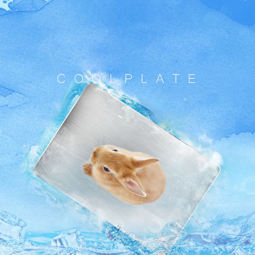 

Rabbit Cooling Plate Hamster Accessory Bunny Supplies Silver Hideout Pet Mat Pad for Pets