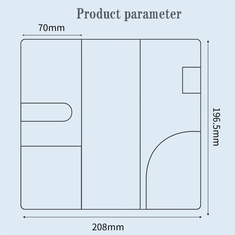 Fromthenon Transparent Schutzhülle für Wochen Plan Notizblock Wöchentlich Planer Notebook Abdeckung Muster Design Briefpapier Büro