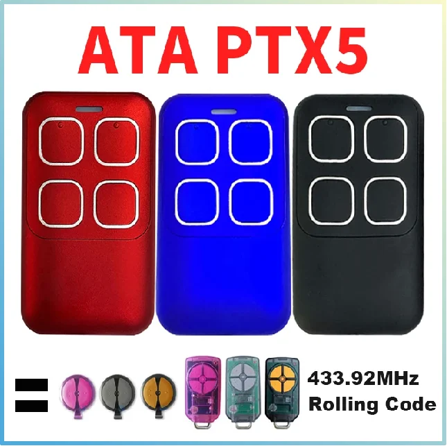 

FOR ATA PTX5 PTX5V1 PTX5V2 Garage Door Triocode Control PTX-2v2 Transmitter remote
