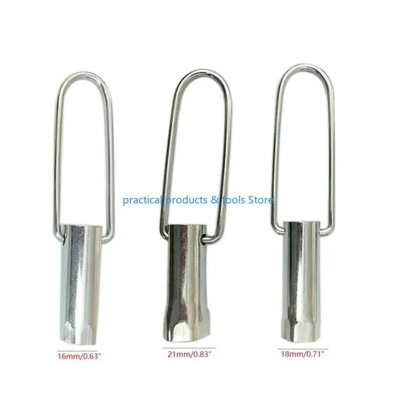 77JB 매달려 링 링을 갖춘 스파크 플러그 슬리브 용 오토바이 유니버설 소매 16mm/18mm/21mm 휴대용 오토바이 액세서