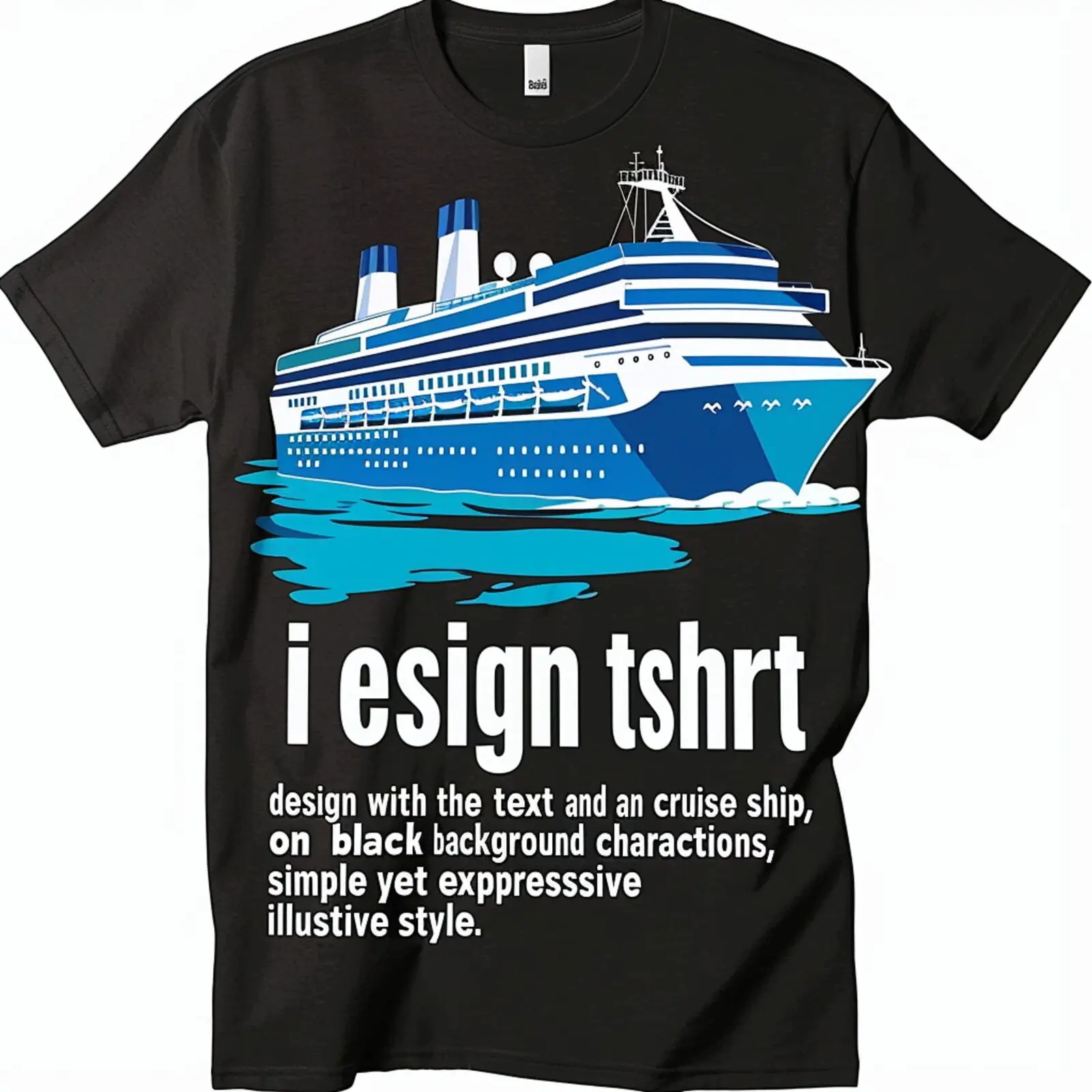 I Love It When We're Together Cruise Ship Black TShirt Unique Design Detailed