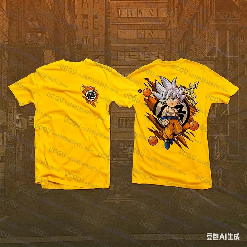 Goku Dragon Balls Anime t-shirts hommes/femmes surdimensionné décontracté coton t-shirt Harajuku Streetwear Y2k unisexe Cosplay t-shirt à manches courtes