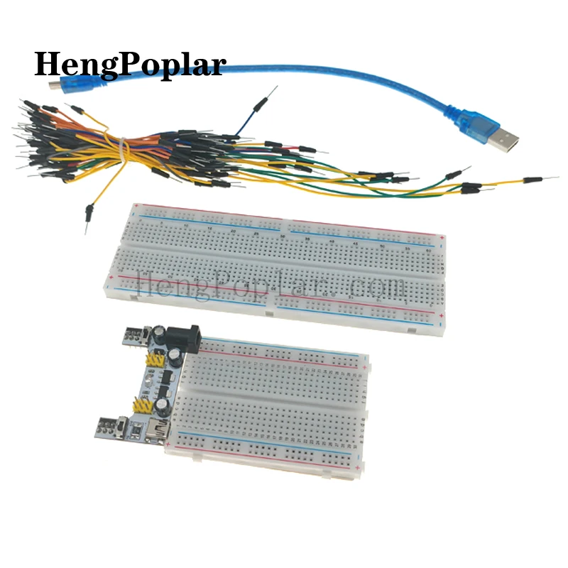 3.3 V/5 V MB102 Broodplank Voedingsmodule 400 830 Punt Soldeerloze PCB Broodplank Test Ontwikkelen DIY voor Arduino Starter Kits