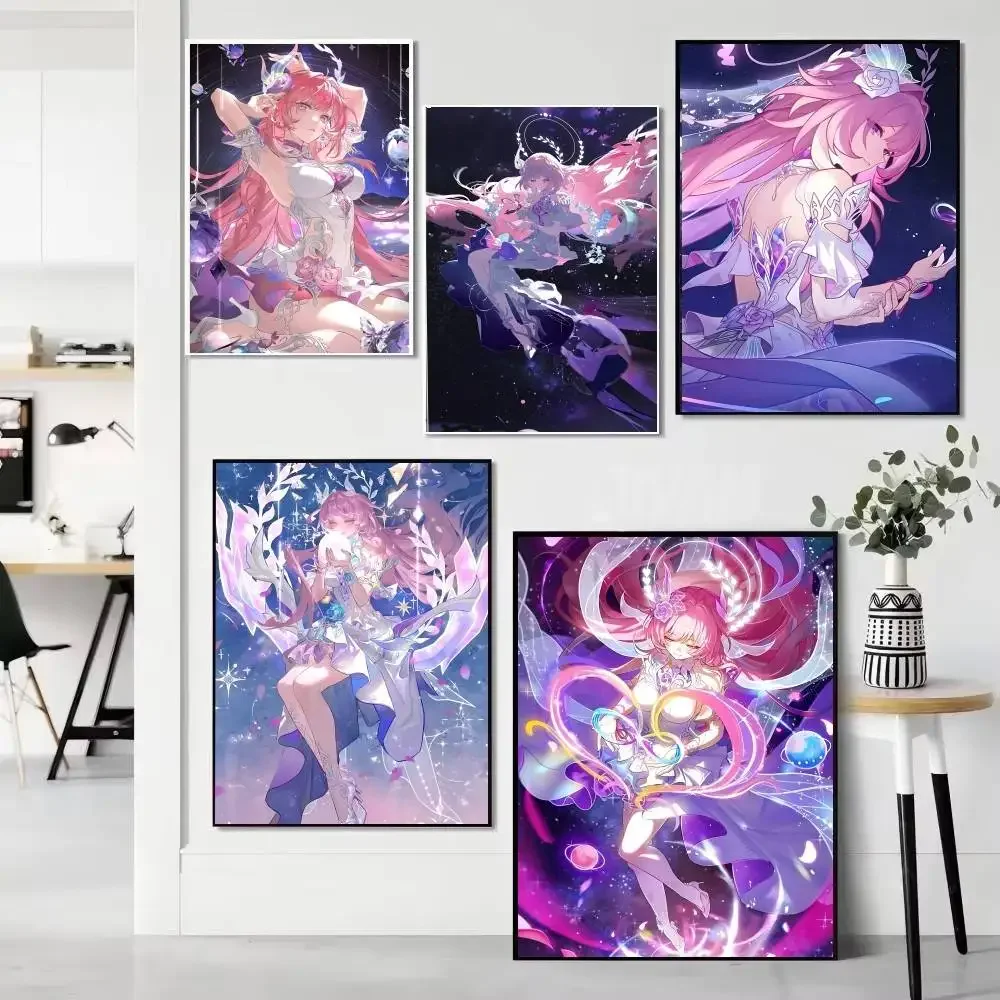 Game Honkai Star Rail Anime Girl Cyrene Posters HD Print Vintage Wall Art Decor for Home Study Room