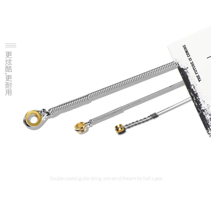 أوتار Orphee، سلسلة Musket، أوتار جيتار كهربائية مطلية جديدة مكونة من 6 أوتار #4