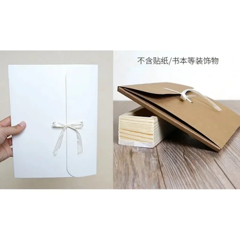 

10pcs Kraft paper bag gift bag Envelope gift box White cardboard silk packaging bag Silk scarf packaging box in stock