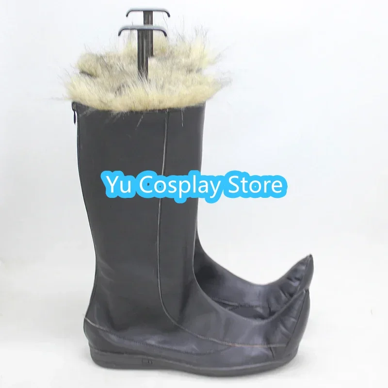 Kristoff PU couro Cosplay sapatos, Botas de Halloween, Adereços Custom Made