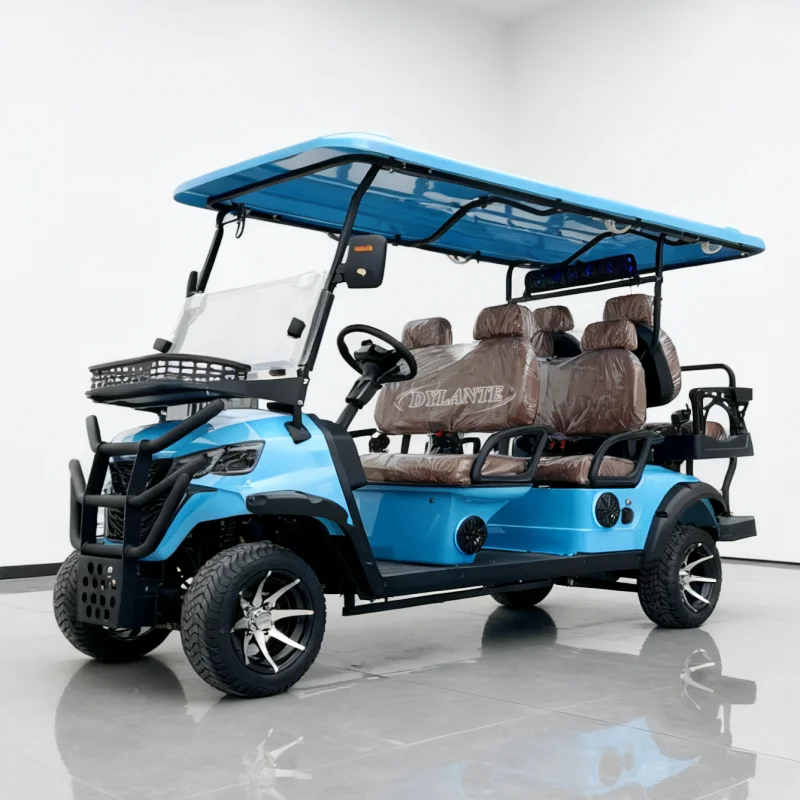 

Сделано в Китае, 48 В, электрическая тележка для гольфа, 6-местная, 5 кВт, литиевая внедорожная тележка для гольфа, охотничий гольф, роскошный клубный автомобиль, электрическая тележка