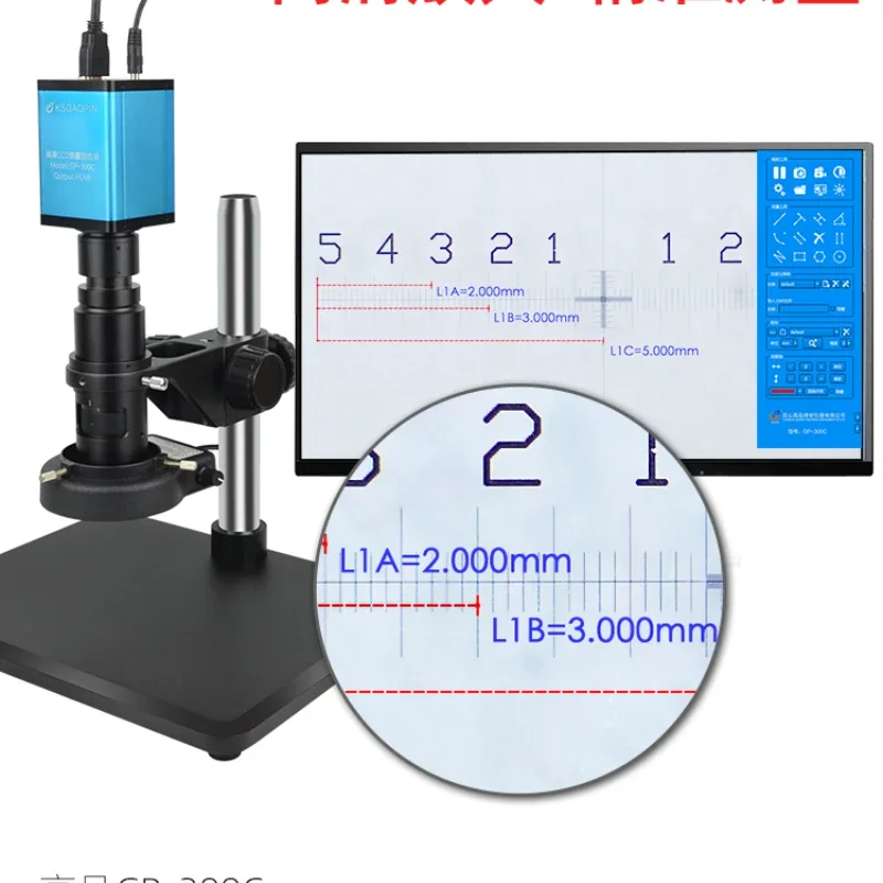 Microscope Industrial CCD with Display HDMI Professional 4K High Power Repair