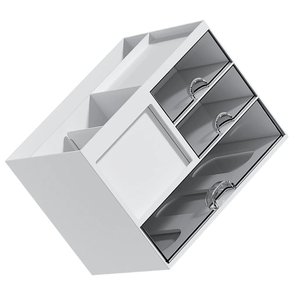 

Desk Organizer Drawer Style Sturdy Desktop Storage Box Practical Multi-Function Stationery Makeup Organizer Case