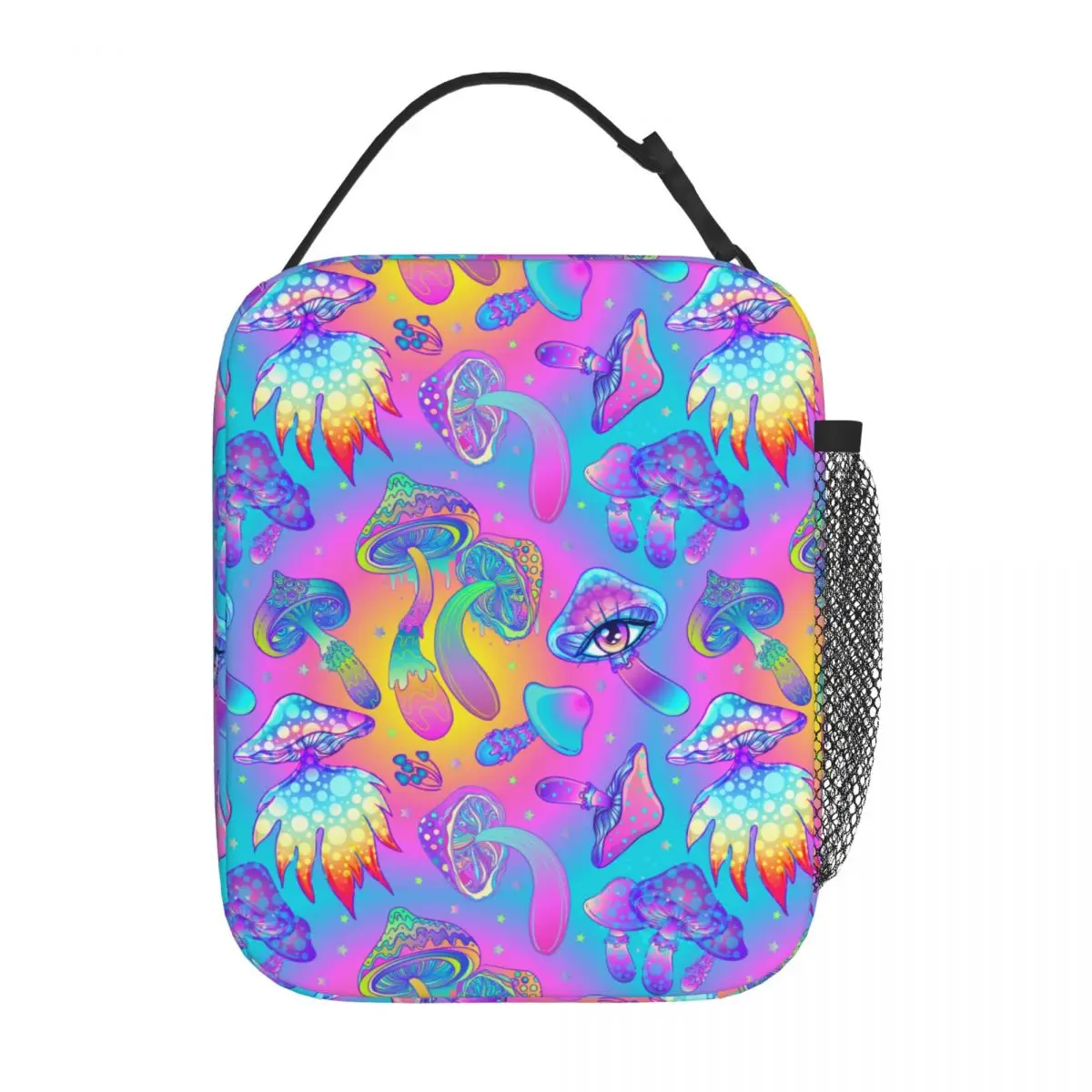 Trippy Jellyfish-Sac à lunch isotherme thermique pour pique-nique, boîte à bento portable, glacière pour hommes et femmes