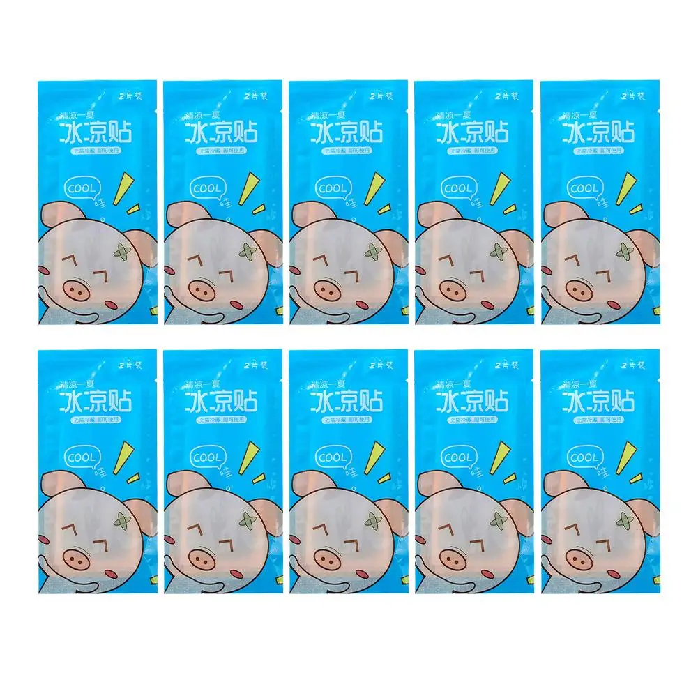 Upgrade 20pcs Summer Ice Cool Patch Adults Hot Reducer Stickers Instant Relief Cooling Patch for Sports Travel Camping Hiking Wa