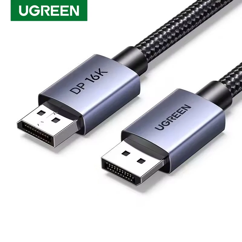 UGREEN 16K 60Hz 80Gbps DisplayPort Cable 2.1 8K 240Hz 4K 480Hz Display Port Cable 6.6FT DP Cord HDR HDCP2.3 Cable for PC Laptop