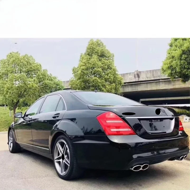 S Class W221 S63 Style Body Kits for W211 Car Bumper Side Skirt Exhaust Tip PP Material Upgrade Body Kit Parts 5