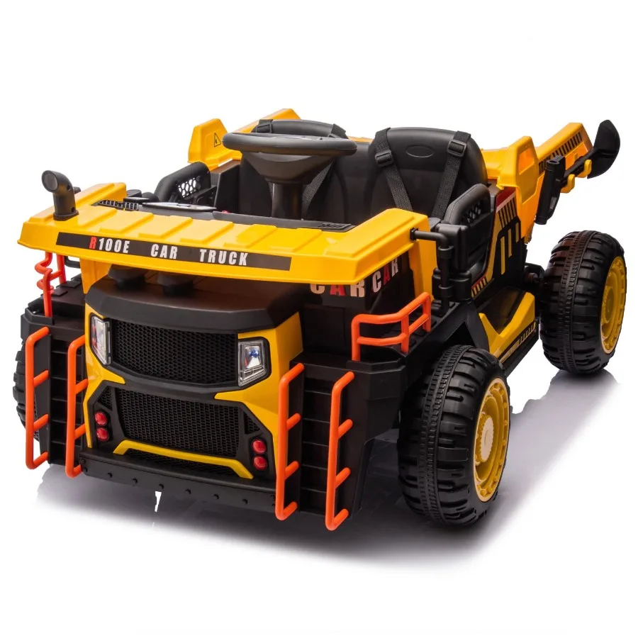 24V Twoseater Ride On coche eléctrico W padres control ancho del asiento 19,69 pulgadas 400W motor Erear dump lightrear reflector USB MP3 Blu