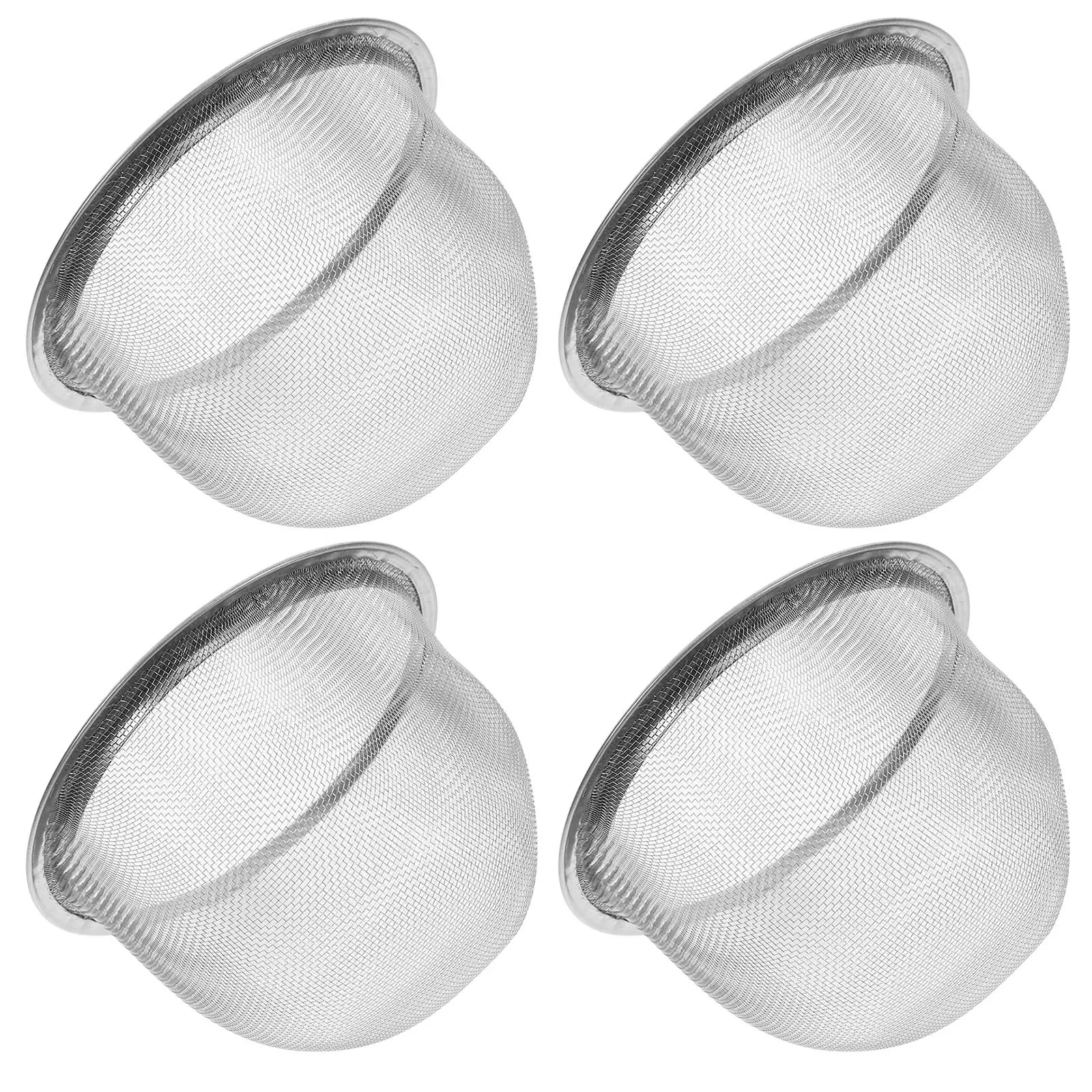 

4Pcs Tea Strainer Stainless Steel Filters Home Supplies Fine Mesh Evenly Distributed Holes Tea Strainer Coffee Mesh Filter
