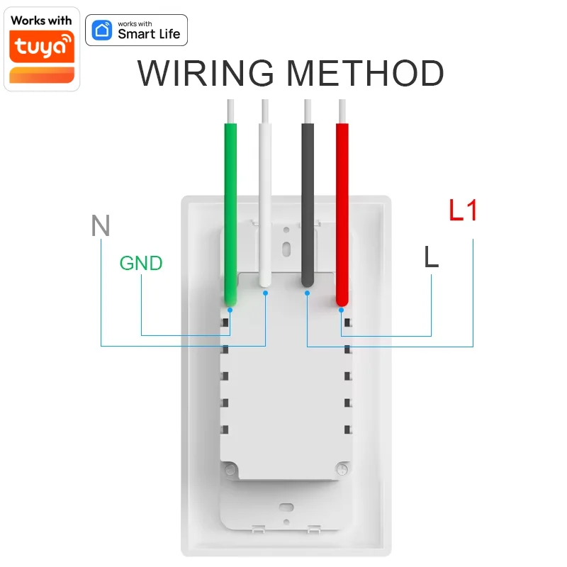 WiFI Smart Dimmer Switch US Thyristor Slider Light Dimmer Switch Supports Tuya  Alexa Voice Remote Control Intelligent Timing