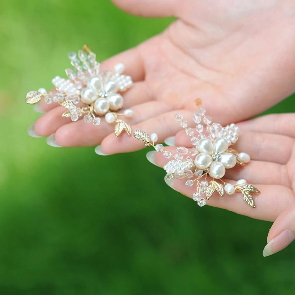 

2Pcs Crystal Bridal Shoes Clips for Women DIY Decoration Wedding Party Shoe Buckles Pearl Clip Buckles Bridal Shoes Clips