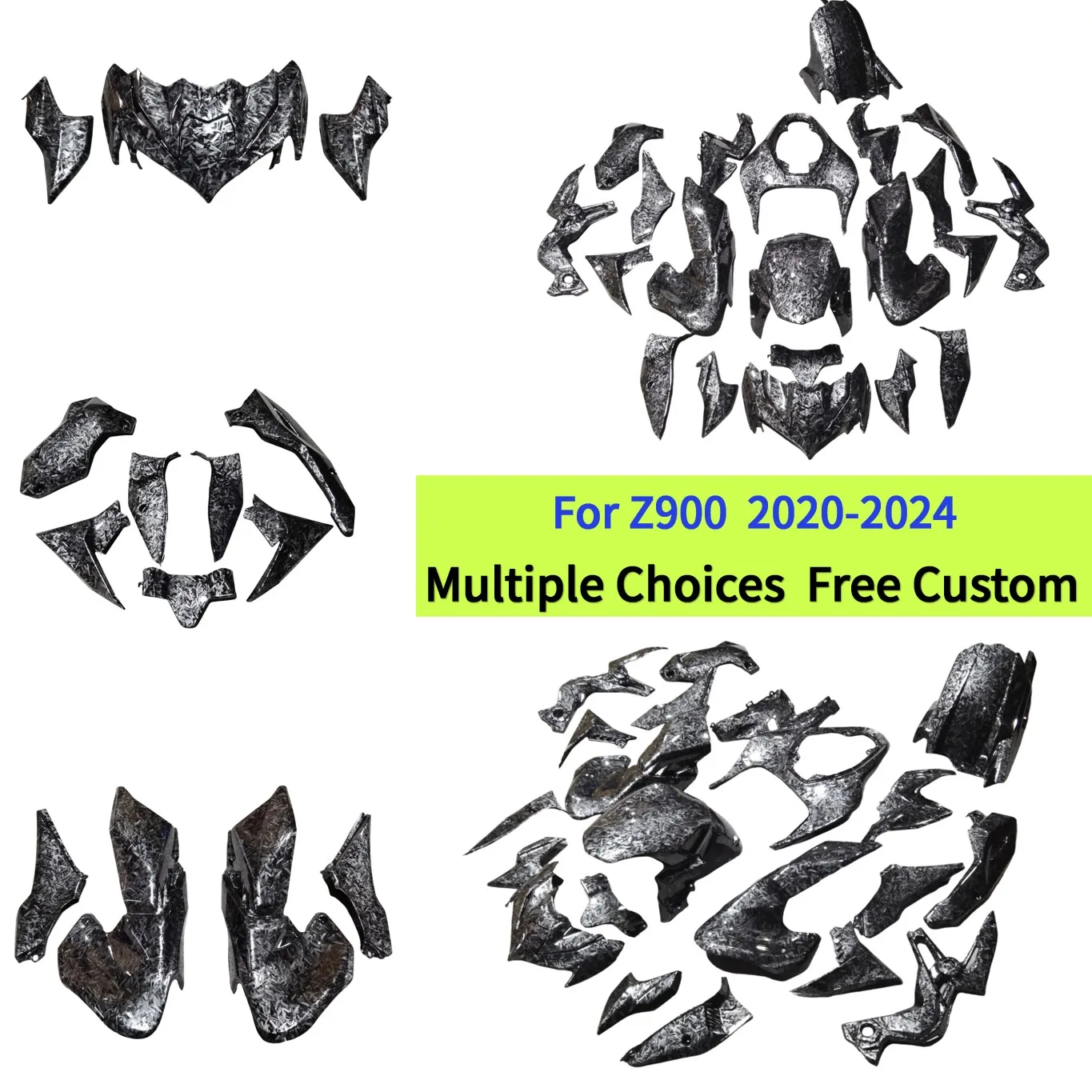 

Full set Forged Carbon Fiber Body Fairings For Kawasaki Z900 ZR900 2020 2021 2022 2023 2024 Z 900 SE Injection Panel Guard Cowl
