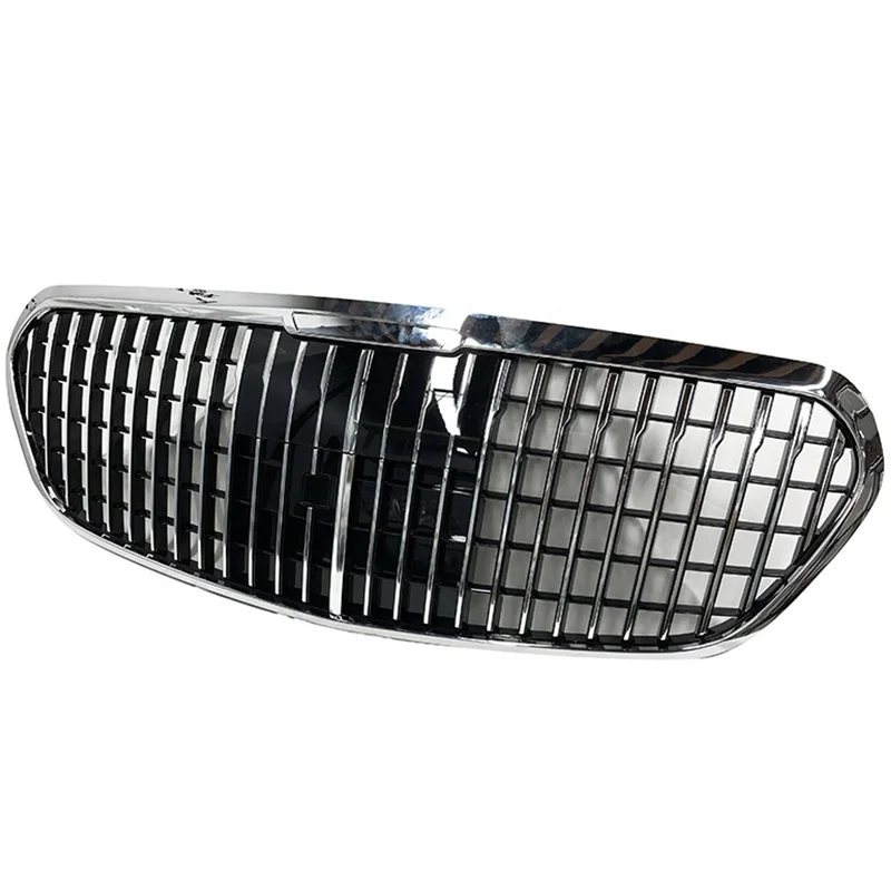 

Refit Maybach GT Style Chromed Car Front Grille Fit for Mercedes Benz W223 S Class S400 S450 S500 Year 2021 Onwards