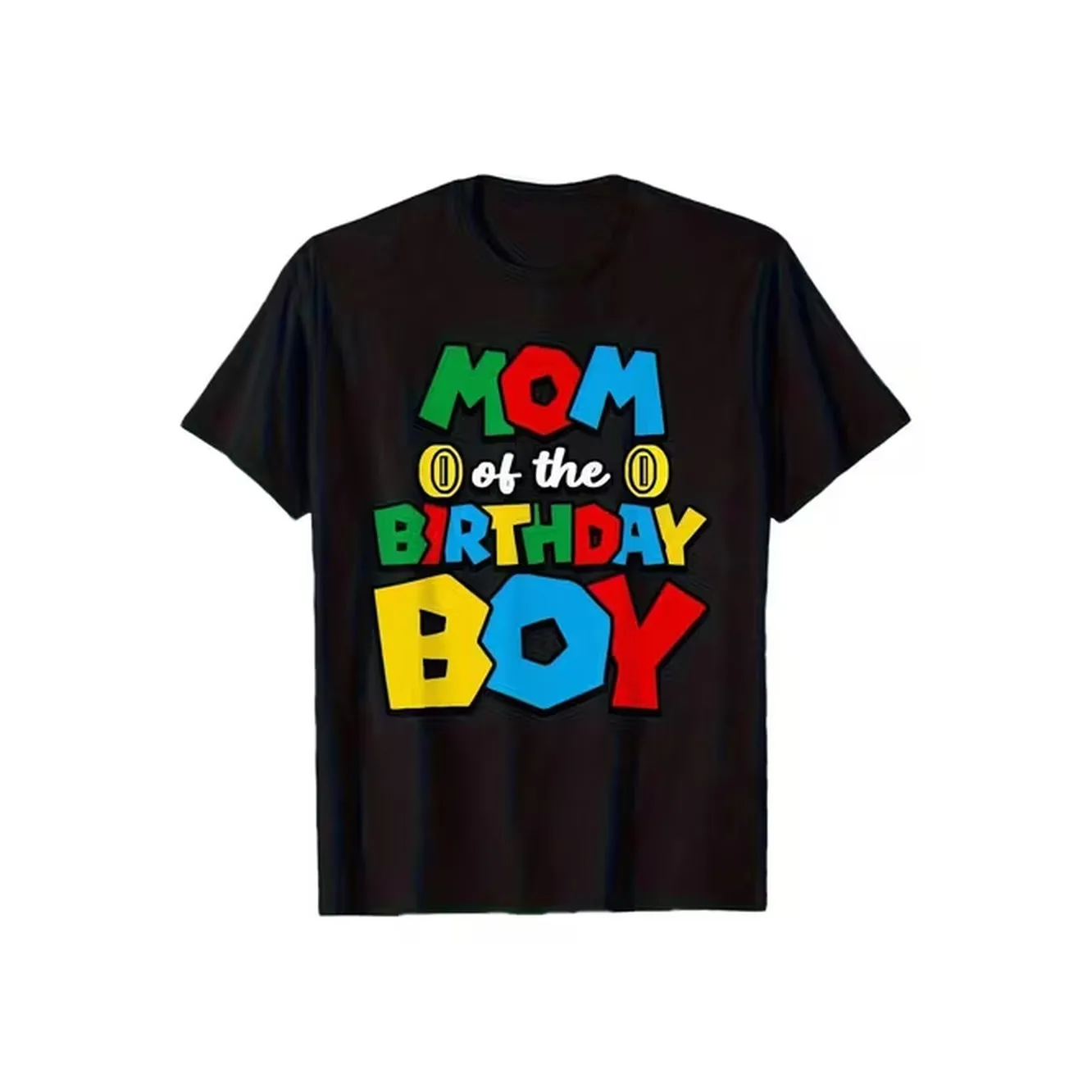 Matching Family Mom Of The Birthday Boy Funny Game T Shirt Gifts To Give Pure Cotton Round Neck T Shirt 100 Cotton Size S Xxxl Black