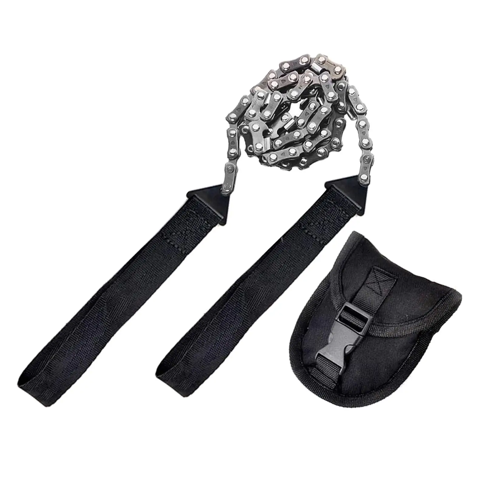 Portable Pocket Chain Saw, 40inches Hand Rope Saw Hand Held Steel Wire Saw Sharp