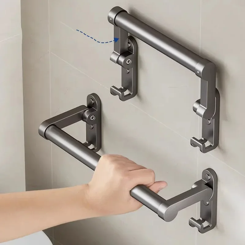 

Bathroom Folding Handrail Stainless Steel Grab Bars Elderly Shower Grab Bars Banheiro Bathroom Items De Badkamerhand Accessories