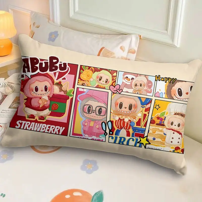 

Labubu Pillow, Anime, Cartoon, Personality, Creativity, Comfort, Pillow, Sofa, Bedroom, Sleep, Pillow, Holiday Gift Kawaii