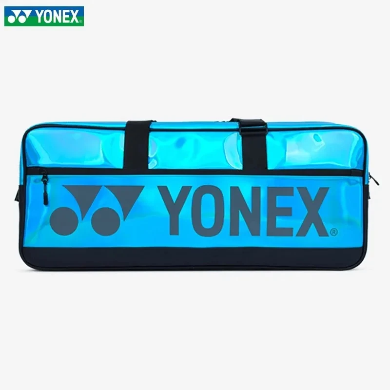 YONEX High Quality PU Leather Badminton Racquet Sports Bag Tennis Bag Waterproof Competition Large Capacity Blue Brand New