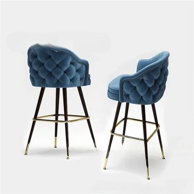 Silla de Bar de Arte de cuero extraíble moderna y sencilla, muebles KTV Cafe, silla de recepción de moda, silla de Bar de ocio