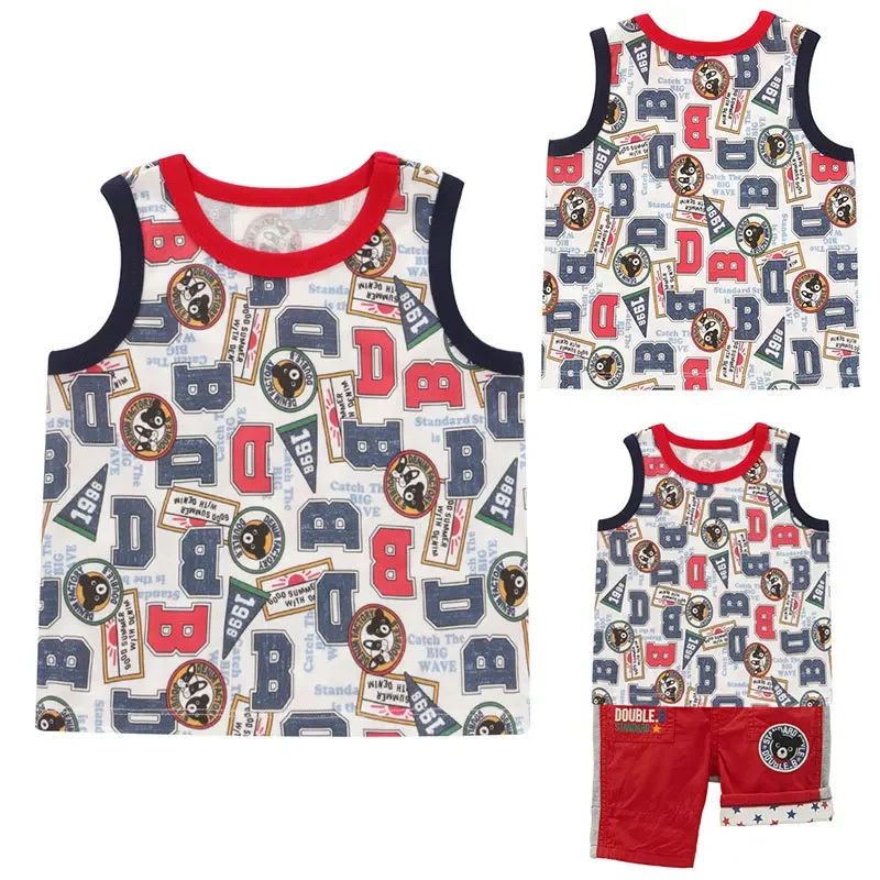 

Летняя майка с коротким рукавом для мальчиков