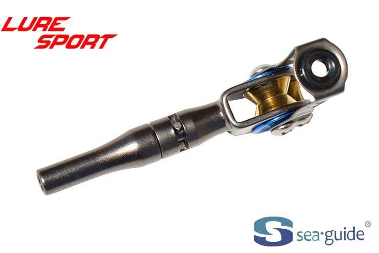 SEAGUIDE SCXRHT-T Silberblauer Stahlrahmen mit Messingrollen-Oberführung, Hochleistungs-Bootruten-Bauteil, Reparatur-DIY-Zubehör – Detail 3