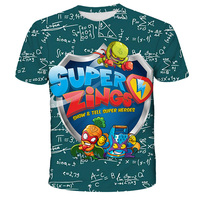 3D Super Zings T Shirt Kids Toddler Anime Game Streetwear Short Sleeve Children's T-Shirt Superzings Tshirt Children Cloth Tops
