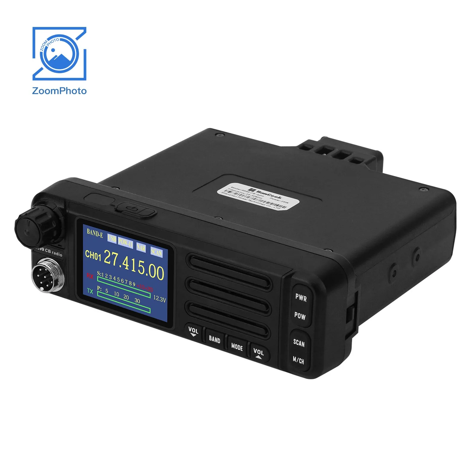 HamGeek 6699-CB Radio 1-30MHz/21-30MHz Mobile Radio Supporting FM/AM/CW/SSB Modes with Microphone