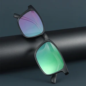 Lunettes de lecture ultralégères en titane pur photochromique anti-lumière bleue pour hommes Protection contre les radiations Lunettes de presbytie informatique 10 meilleures ventes en titane pur - No 10